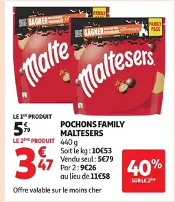 Auchan MALTESERS Pochons family offre