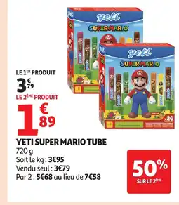Auchan YETI Super mario tube offre