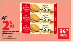Auchan Galettes pur beurre mère poulard offre