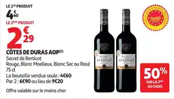 Auchan Côtes de duras aop offre