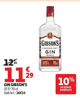 Auchan GIBSONS Gin offre