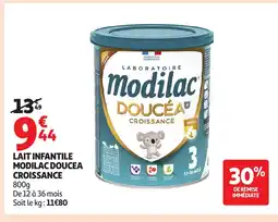 Auchan Lait infantile modilac doucea croissance offre