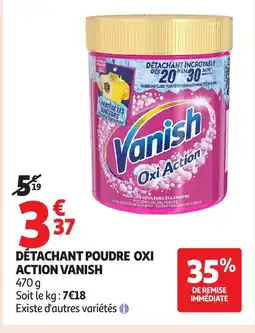 Auchan VANISH Détachant poudre oxi action offre