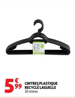 Auchan Cintres plastique recycle laguelle offre