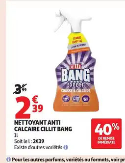 Auchan CILLIT BANG Nettoyant anti calcaire offre