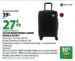Auchan Valise rigide pierre cardin shaula offre