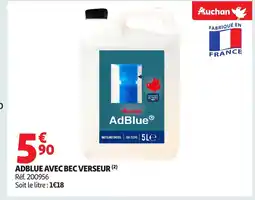 Auchan ADBLUE Avec bec verseur offre