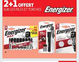 Auchan ENERGIZER Sur les piles torches offre