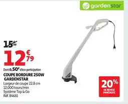 Auchan GARDENSTAR Coupe bordure 250w offre