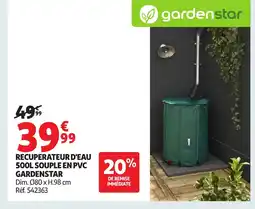 Auchan GARDENSTAR Recuperateur d'eau souple en pvc offre