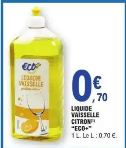 E.Leclerc LIQUIDE VAISSELLE CITRON offre