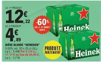 E.Leclerc Bière Blonde Heineken offre