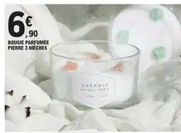 E.Leclerc BOUGIE PARFUMÉE PIERRE 3 MÈCHES offre