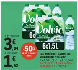 E.Leclerc Eau Minérale Naturelle Volcanique 'Volvic' offre