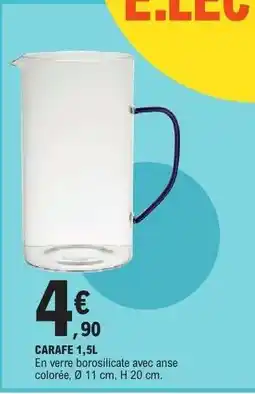 E.Leclerc CARAFE 1,5L offre