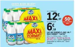 E.Leclerc Lait UHT Écrémé 0% Mat. Gr. Maxi Format Lactel offre