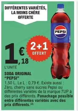 E.Leclerc Soda Original 'Pepsi' offre
