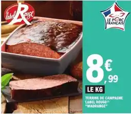 E.Leclerc Terrine de Campagne Label Rouge 'Madrange' offre