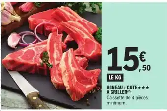 E.Leclerc Agneau : côte*** à griller offre