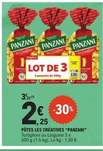 E.Leclerc Pâtes Les Créatives 'Panzani' offre