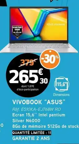 E.Leclerc VIVOBOOK “ASUS” offre
