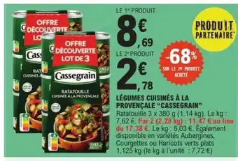 E.Leclerc Légumes cuisinés à la provençale 'Cassegrain' offre