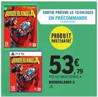 E.Leclerc Borderlands 4 offre