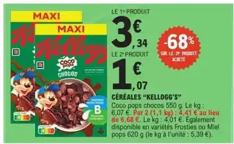 E.Leclerc Cereales Kellogg's offre