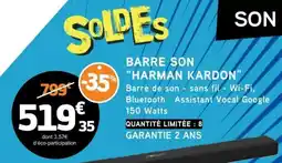 E.Leclerc BARRE SON “HARMAN KARDON” offre