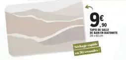 E.Leclerc TAPIS DE SALLE DE BAIN EN DIATOMITE offre