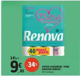 E.Leclerc Papier Hygiénique 'Pure Douceur Renova' offre