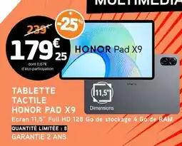 E.Leclerc TABLETTE TACTILE HONOR PAD X9 offre