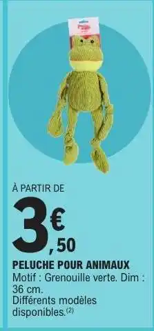 E.Leclerc Peluche pour animaux offre