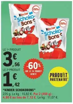 E.Leclerc KINDER Schokobons offre