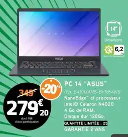 E.Leclerc PC 14 “ASUS” offre