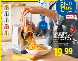Lidl SILVERCREST KITCHEN TOOLS Râpe à légumes électrique 5 en 1 offre