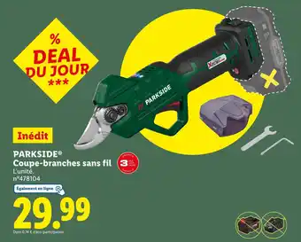 Lidl PARKSIDE Coupe-branches sans fil offre