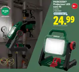 Lidl PARKSIDE Projecteur LED sans fil offre