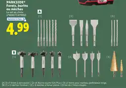 Lidl PARKSIDE Forets, burins ou mèches offre