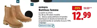 Lidl Esmara Bottines femme offre