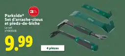 Lidl Parkside Set d’arrache-clous et pieds-de-biche offre