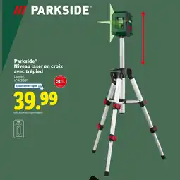 Lidl Parkside Niveau laser en croix avec trépied offre