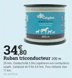 Espace emeraude Calydon - ruban triconducteur offre