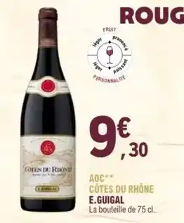 E.Leclerc Aoc - aoc côtes du rhône offre