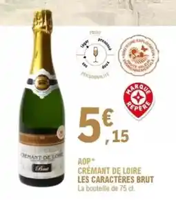 E.Leclerc Brut - aop crémant de loire les caractères offre
