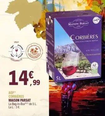 E.Leclerc Maison parsat - aop corbières offre