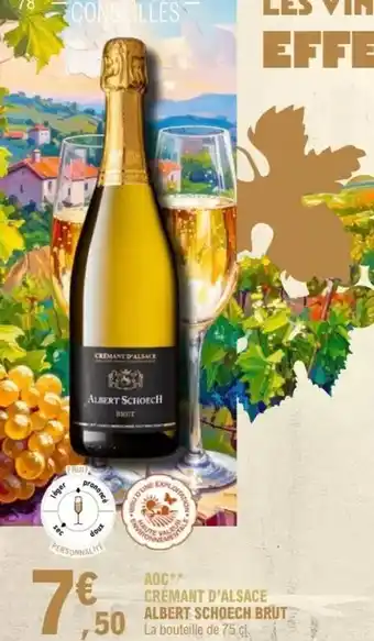 E.Leclerc Brut - aoc crémant d'alsace albert schoech offre