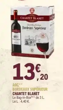 E.Leclerc Aoc - bordeaux supérieur offre