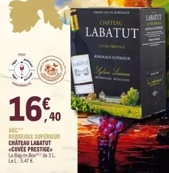 E.Leclerc Aoc - aoc bordeaux supérieur offre