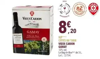 E.Leclerc Cotes du tarn vieux carion offre